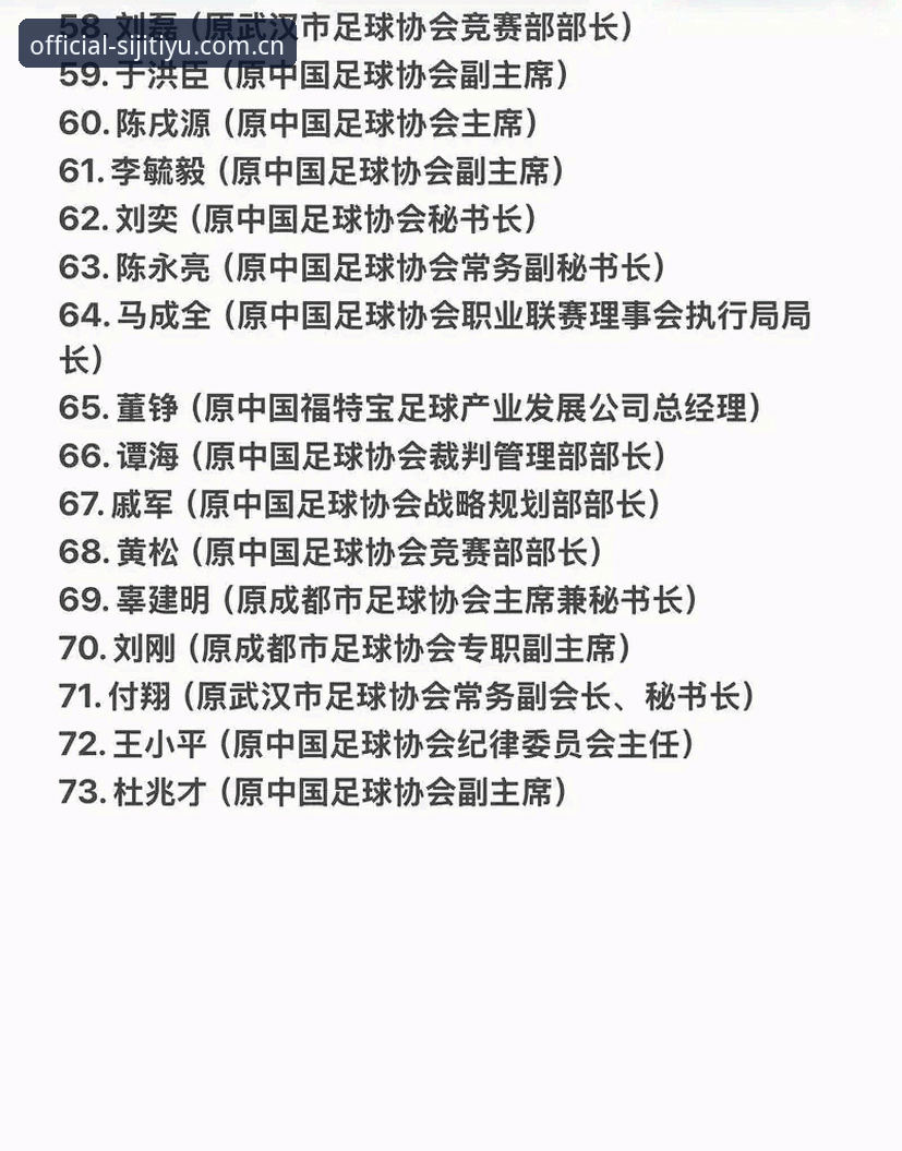 中国足协第三批禁足名单最新动态：17人终身禁赛，48人遭不同程度处罚